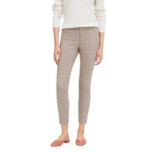 Banana Republic Womens 0P Petite Sloan Houndstooth Skinny Pant